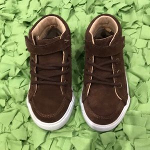 Janie and Jack Toddler Boy leather sneaker